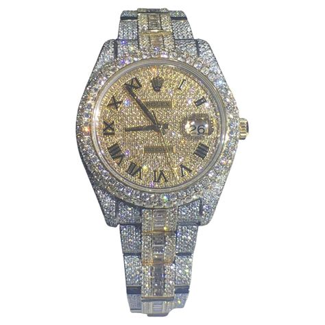 iced out diamond watch replica|iced out spinner watch.